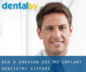 Ben D. Emerson, DDS, MD Implant Dentistry (Gifford)